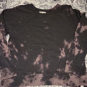 Chic Tie-Dye Sweatshirt Black